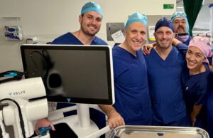 VELYS Robotic Assisted Joint Replacement Surgery at Westside Private Hospital - Dr Cameron Cooke and team.